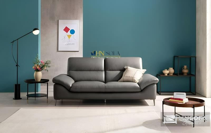 Sofa văng đôi tay cong da Microfiber HNS57
