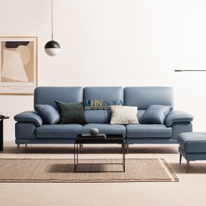 Sofa văng phòng khách HNS126 trẻ trung với tone màu xanh ngọc tươi mát!