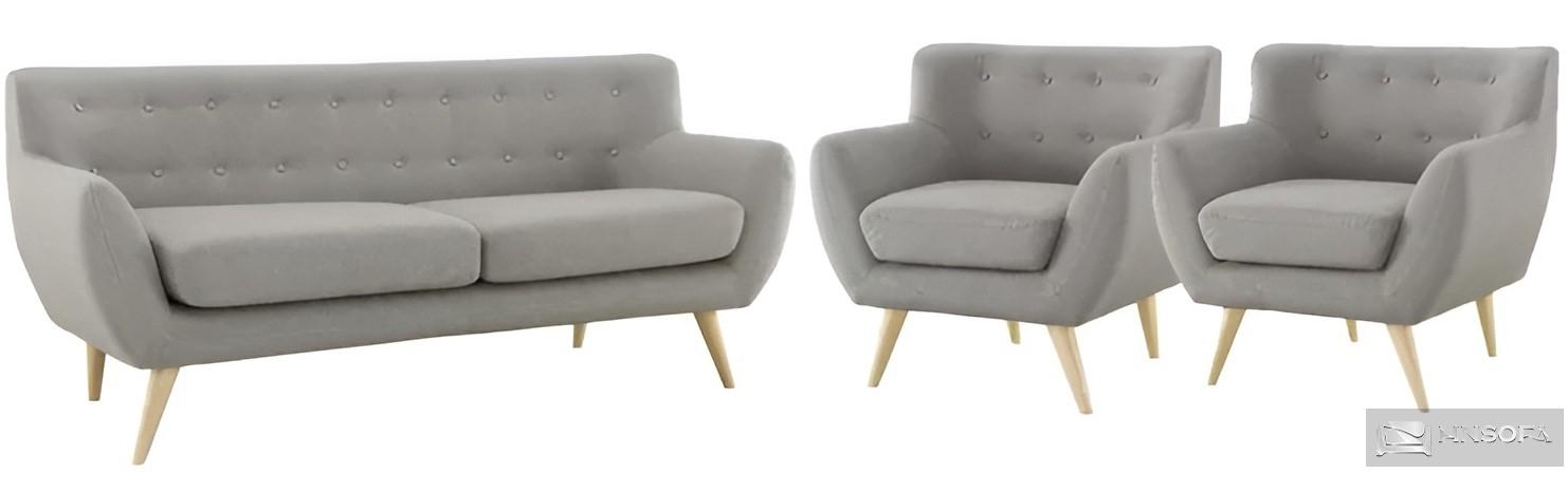 Sofa văng nỉ dáng thuyền VP15 khung gỗ tự nhiên chắc chắn