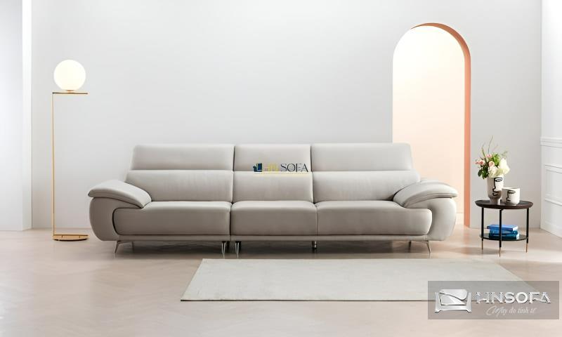 Sofa văng tay cong da Hàn Quốc HNS62