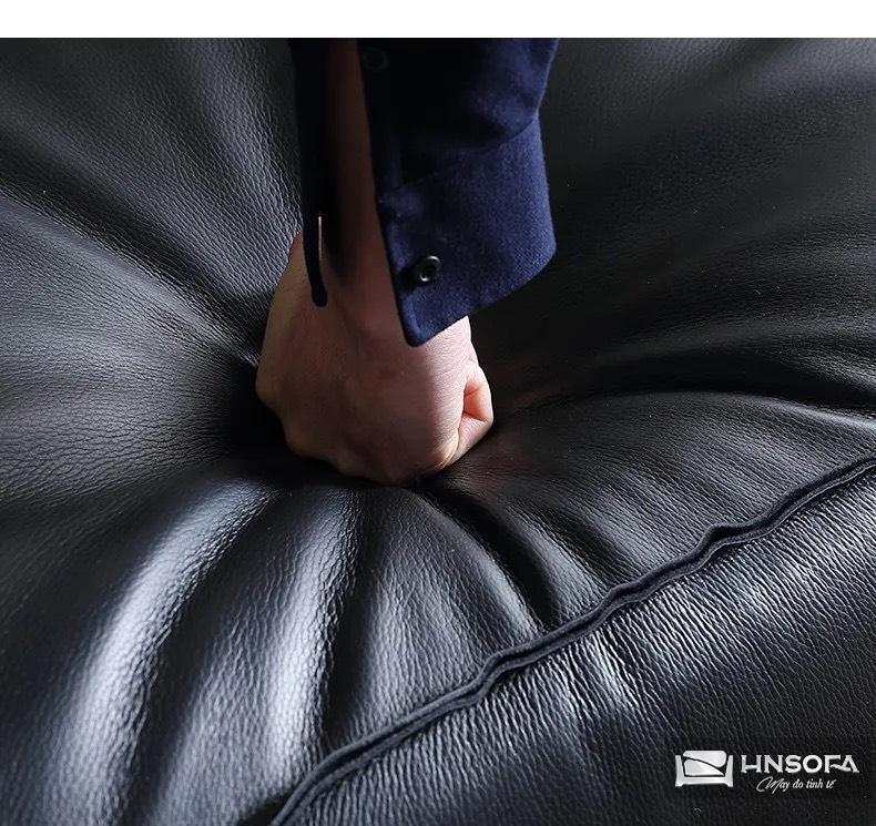 Sofa văng bọc da bò nhập khẩu Ý HNS239 - Ảnh 4