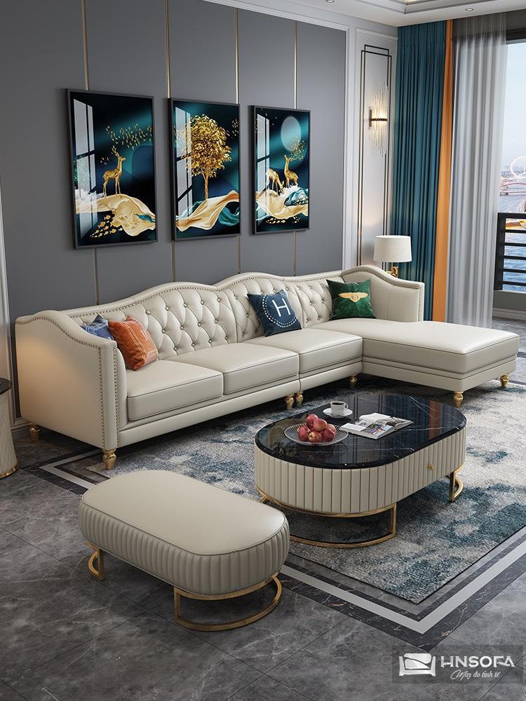 Sofa tân cổ điển HNS244 – Xu hướng mới của tân cổ điển - Ảnh 3