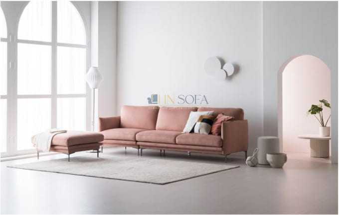 Mẫu ghế sofa văng Hàn Quốc hiện đại trẻ trung mã HNSN08