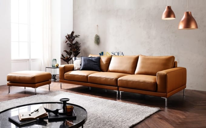 Sản phẩm sofa da thật có nguồn gốc từ Ý được sử dụng nhiều