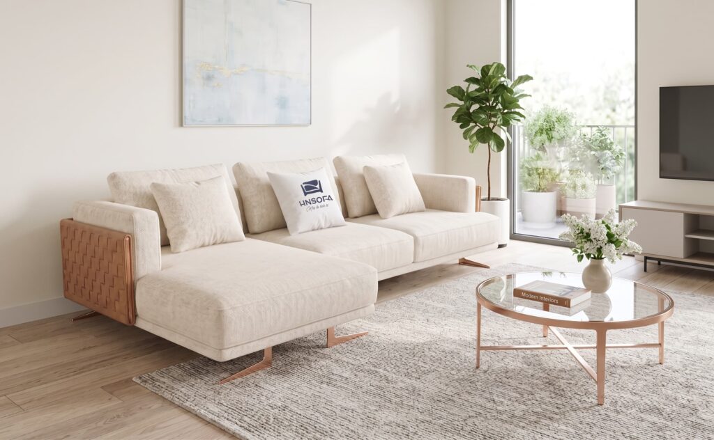 Bộ sofa Milano trong không gian phòng khách hiện đại