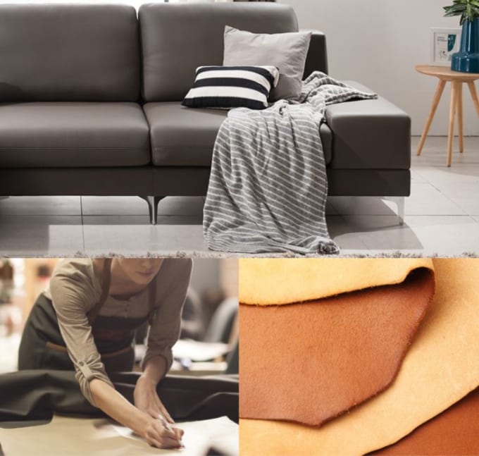 Ghế sofa da công nghiệp được đóng tại HN Sofa