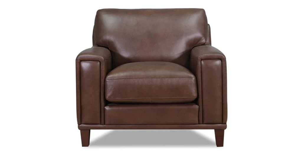 Sofa đơn da thật cao cấp dáng vuông bề thế SFĐ15 sang trọng
