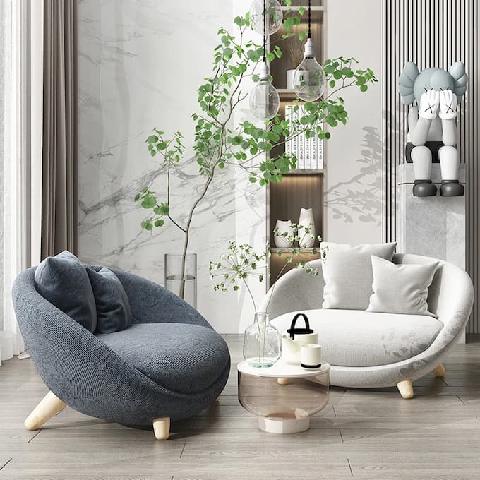 Ghế sofa đơn dễ dàng tùy biến với nhiều kích thước khác nhau