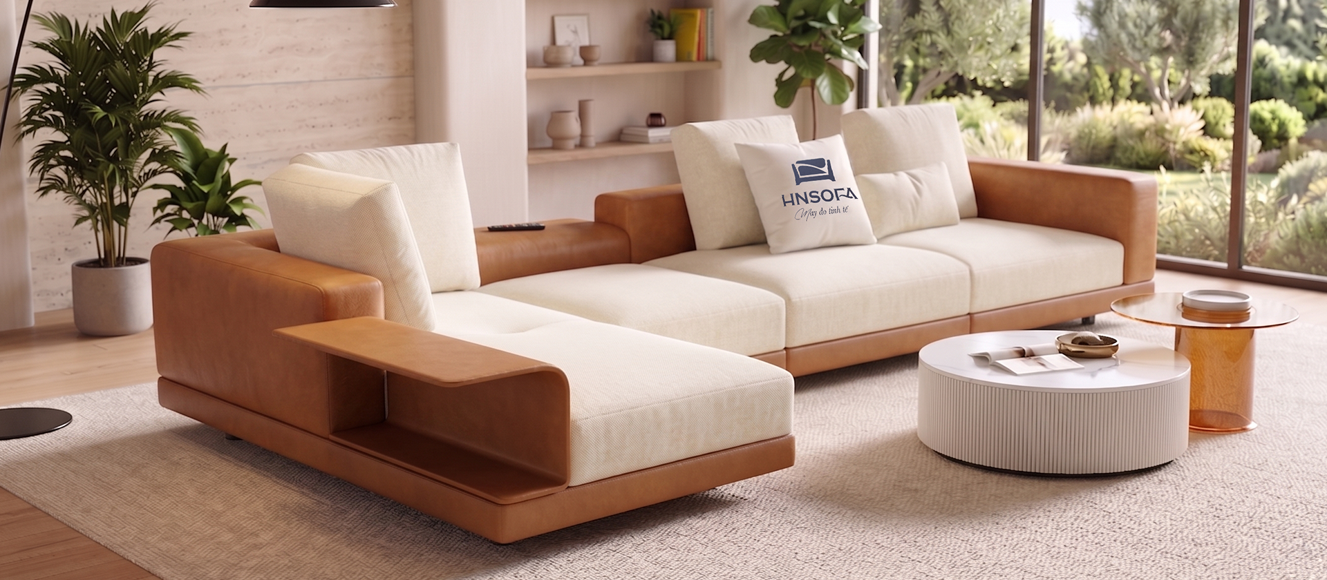 Bộ sofa Milano trong không gian phòng khách hiện đại