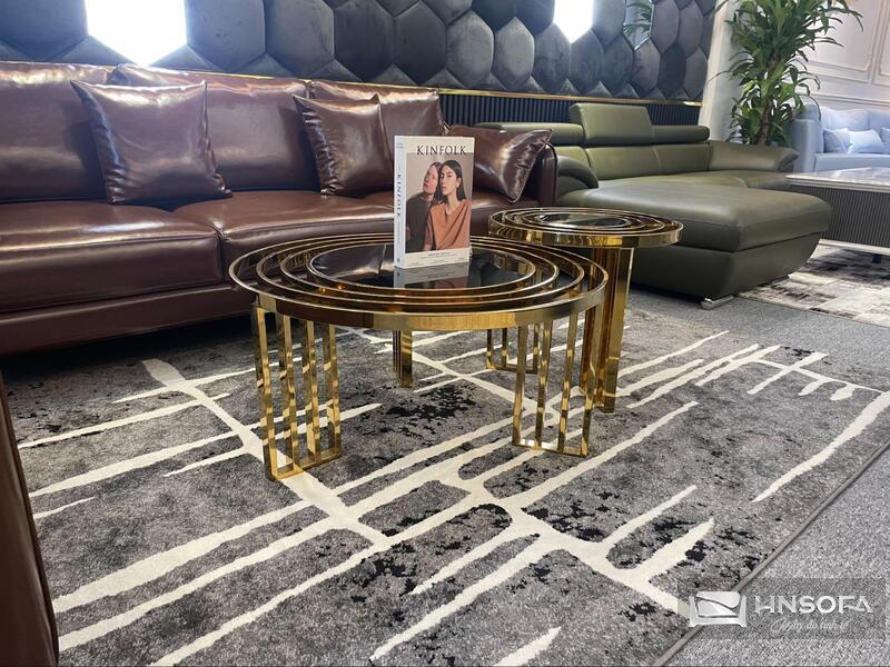 Mẫu bàn sofa kim loại cho không gian sang trọng, nổi bật