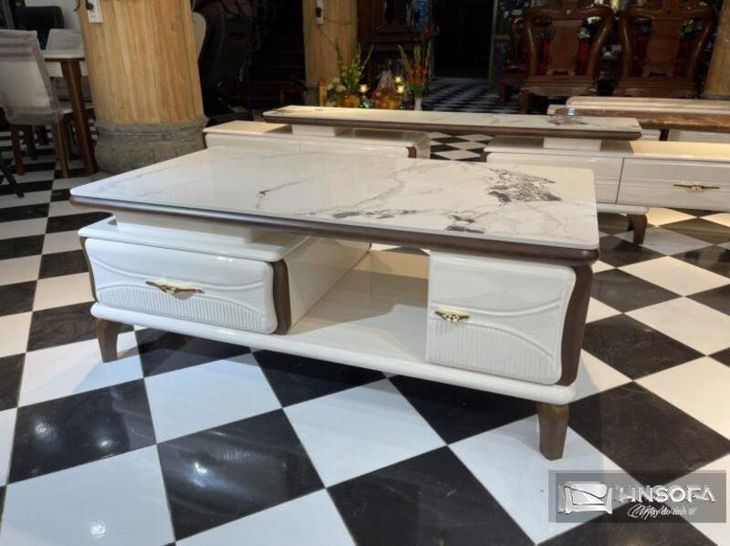 Mẫu bàn sofa mang hơi hướng tân cổ điển