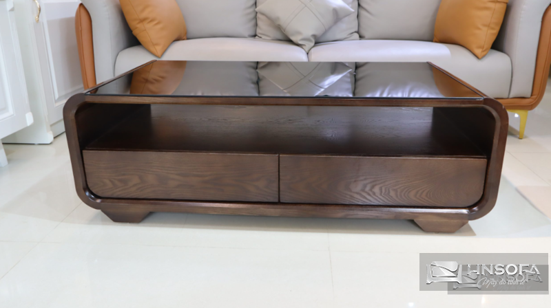 Mẫu bàn trà sofa gỗ sồi cao cấp