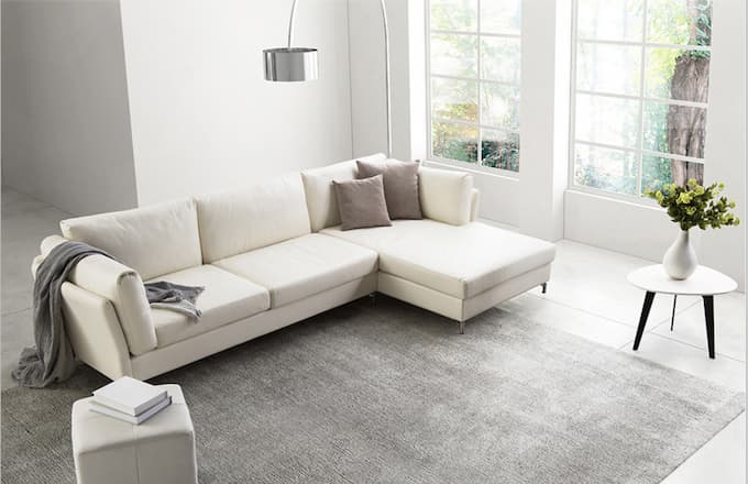 Mẫu ghế sofa được sử dụng da trung cấp đến từ Hàn Quốc