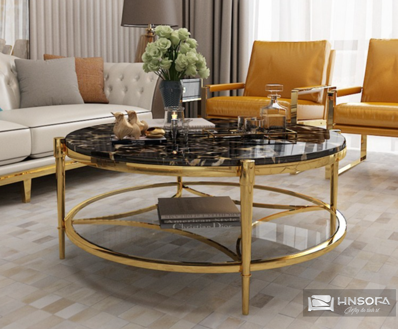 Những mẫu bàn sofa tròn mang vẻ đẹp mềm mại, cuốn hút