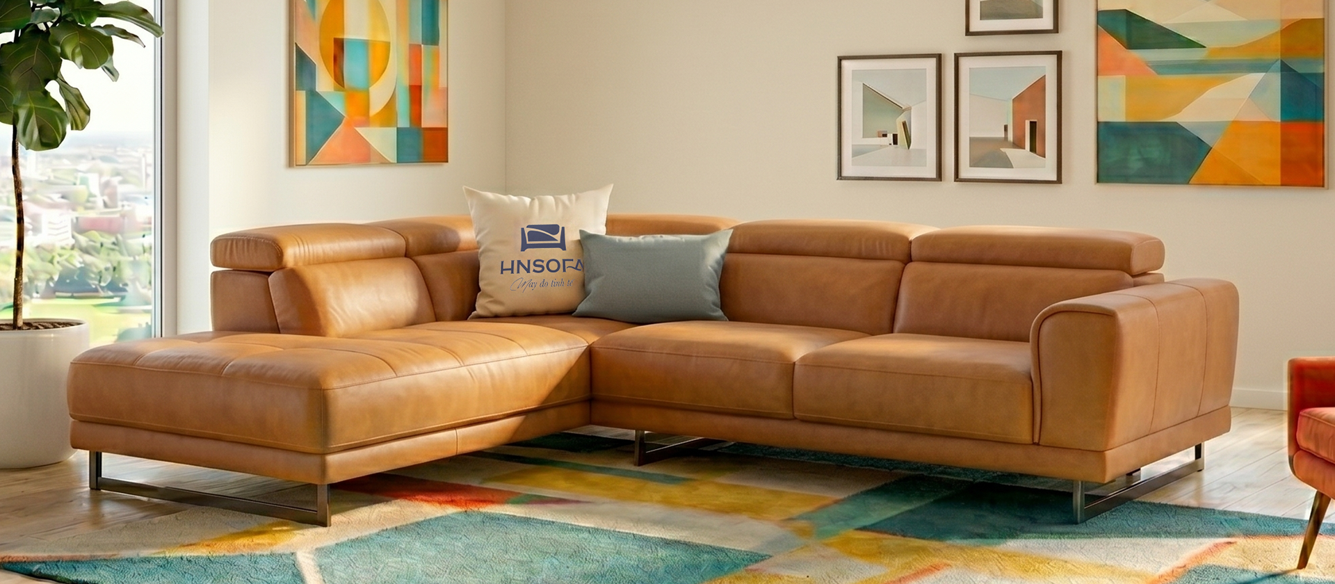 Bộ sofa Milano trong không gian phòng khách hiện đại