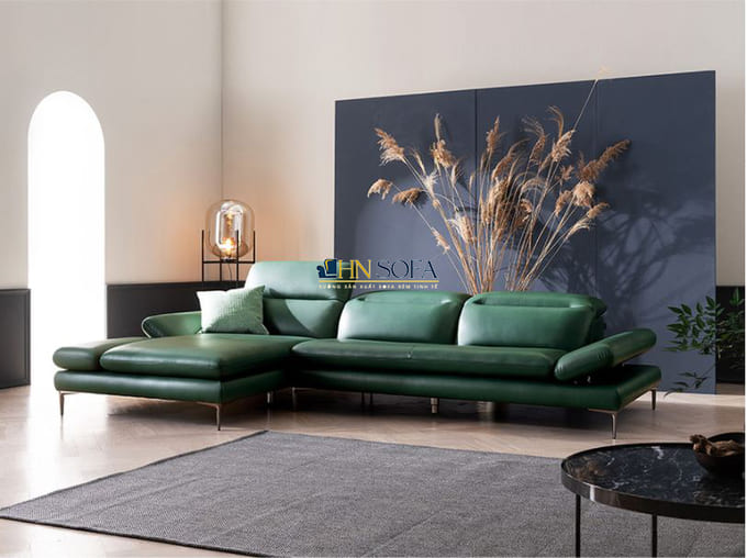 Sofa màu xanh trang nhã, thanh lịch