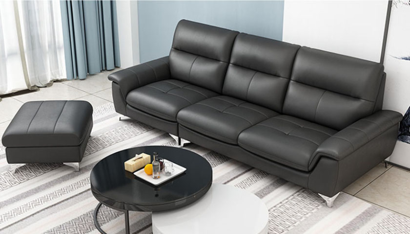 Sofa da thật với vẻ đẹp sang trọng, bền đẹp tuy nhiên có giá thành khá cao