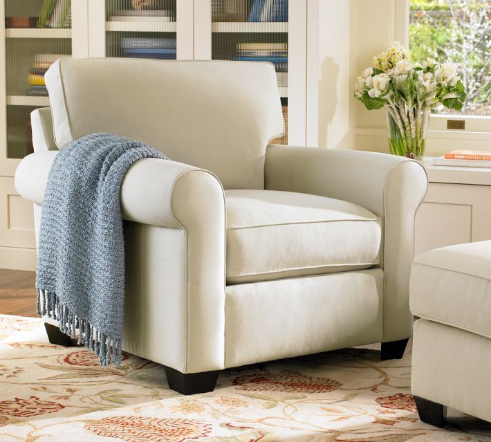 Ghế sofa đơn nỉ vuông SFĐ06 bề thế cho phòng khách hiện đại