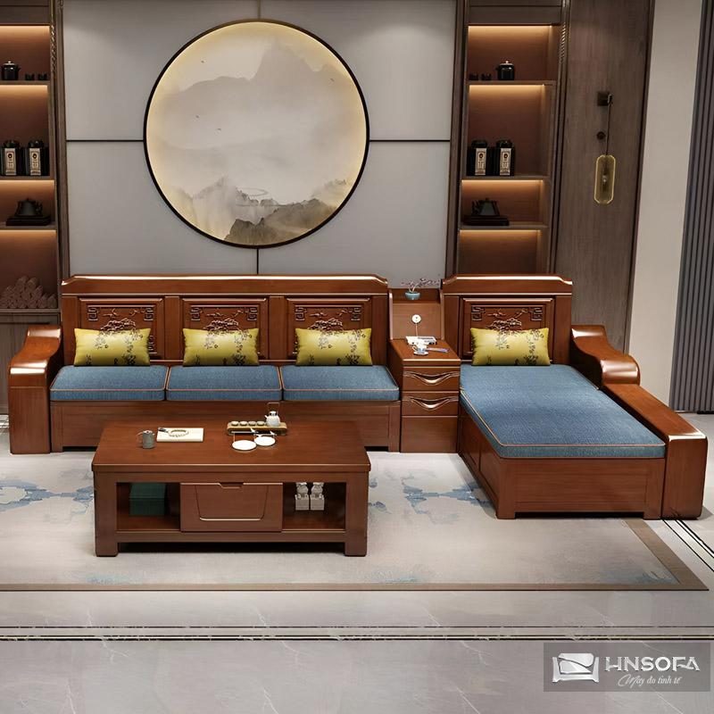 Mẫu bàn gỗ sofa phòng khách đẹp
