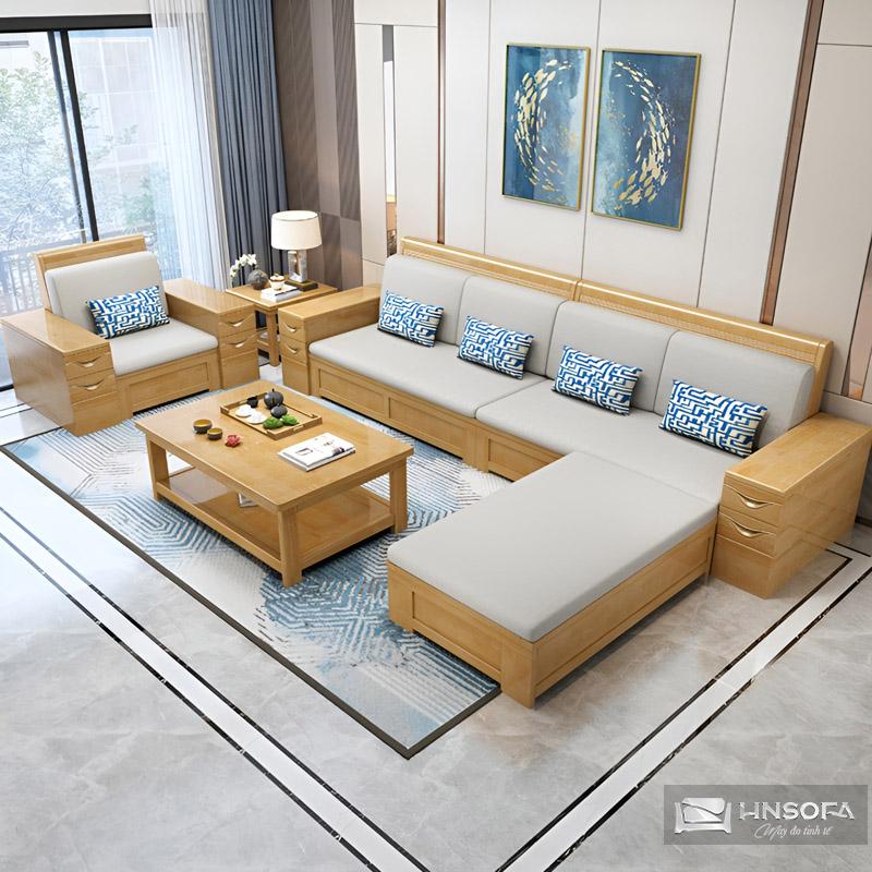 Ưu điểm nổi bật của sofa gỗ phòng khách hiện đại