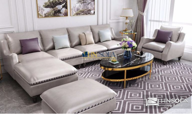 Đặt sofa sát tường để tạo điểm tựa vững chắc về mặt phong thủy
