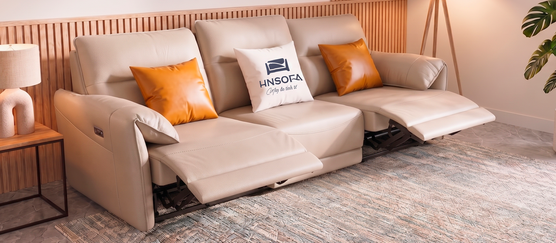 Bộ sofa Alba trong không gian phòng khách sáng màu