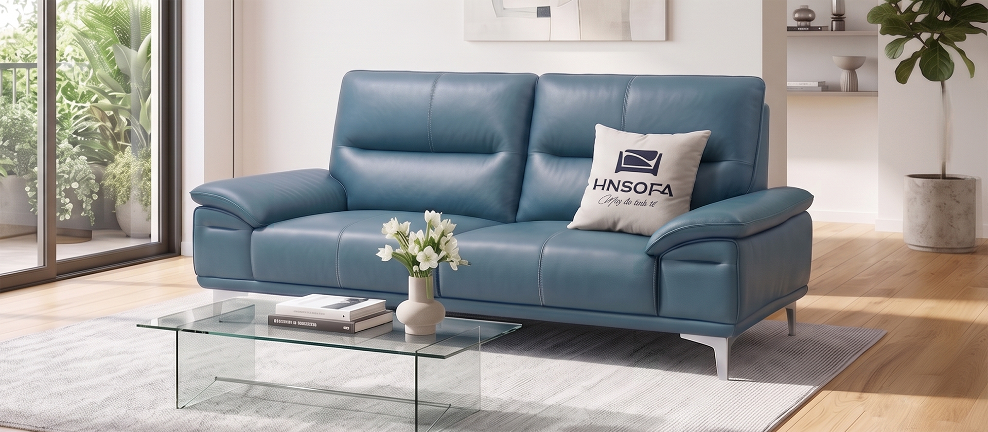 Bộ sofa Milano trong không gian phòng khách hiện đại